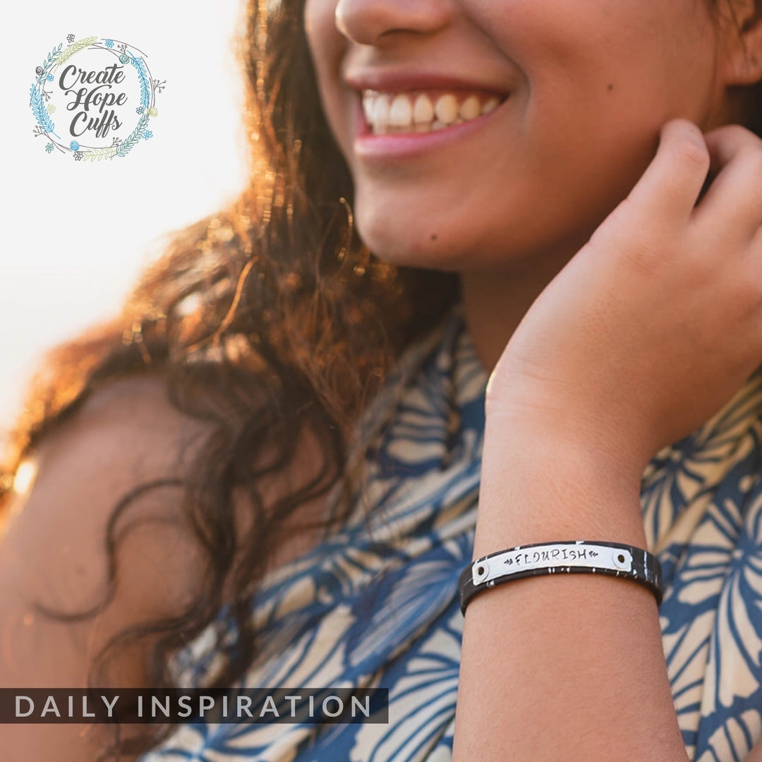 Build-A-CORK Skinny Bracelet | Personalized | Vegan ECO friendly | 21+ colors | Adjustable Skinny Bracelets Create Hope Cuffs