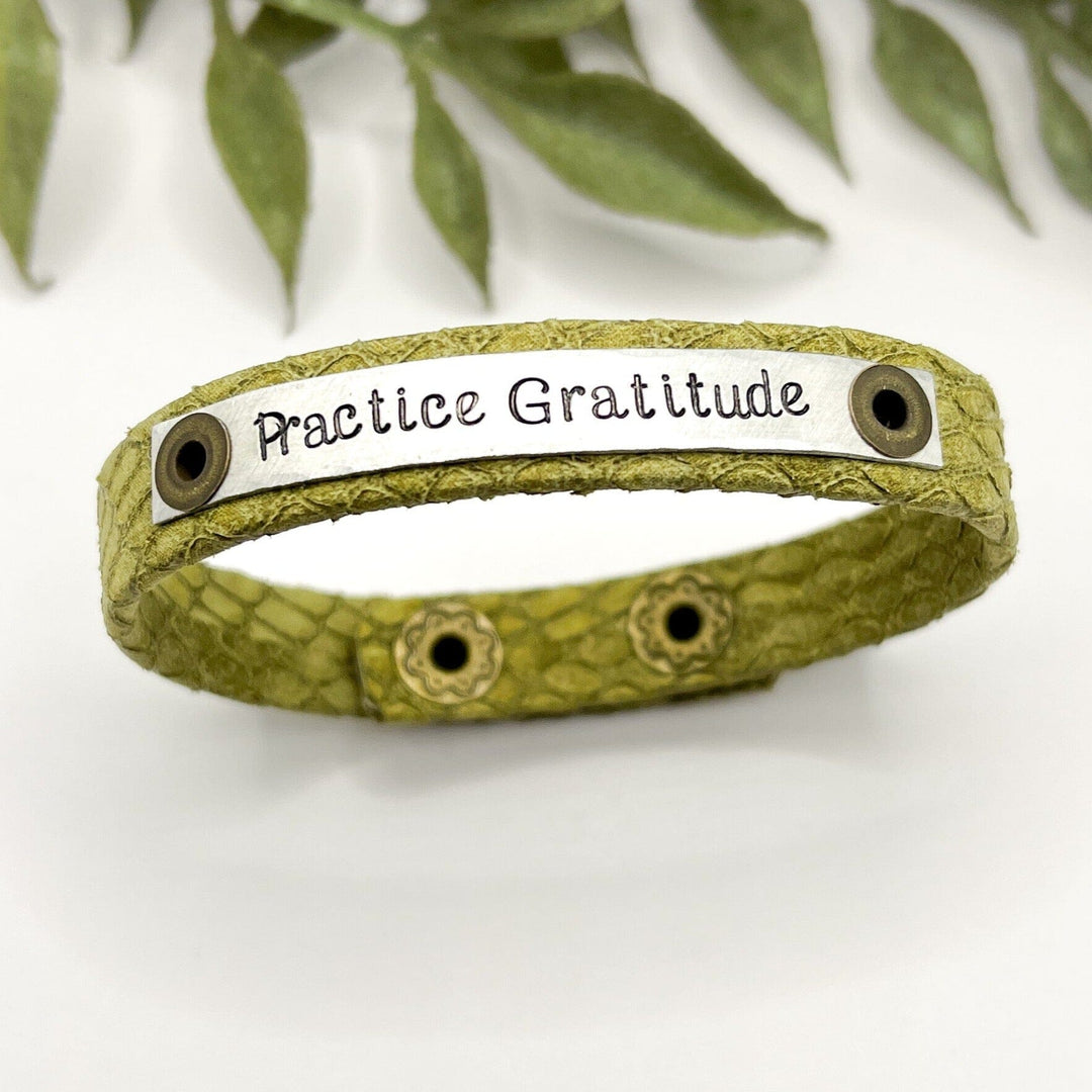 Nordic Leather | 4 Colors | 4 Phrases | Skinny Bracelet | Adjustable Skinny Bracelets Create Hope Cuffs