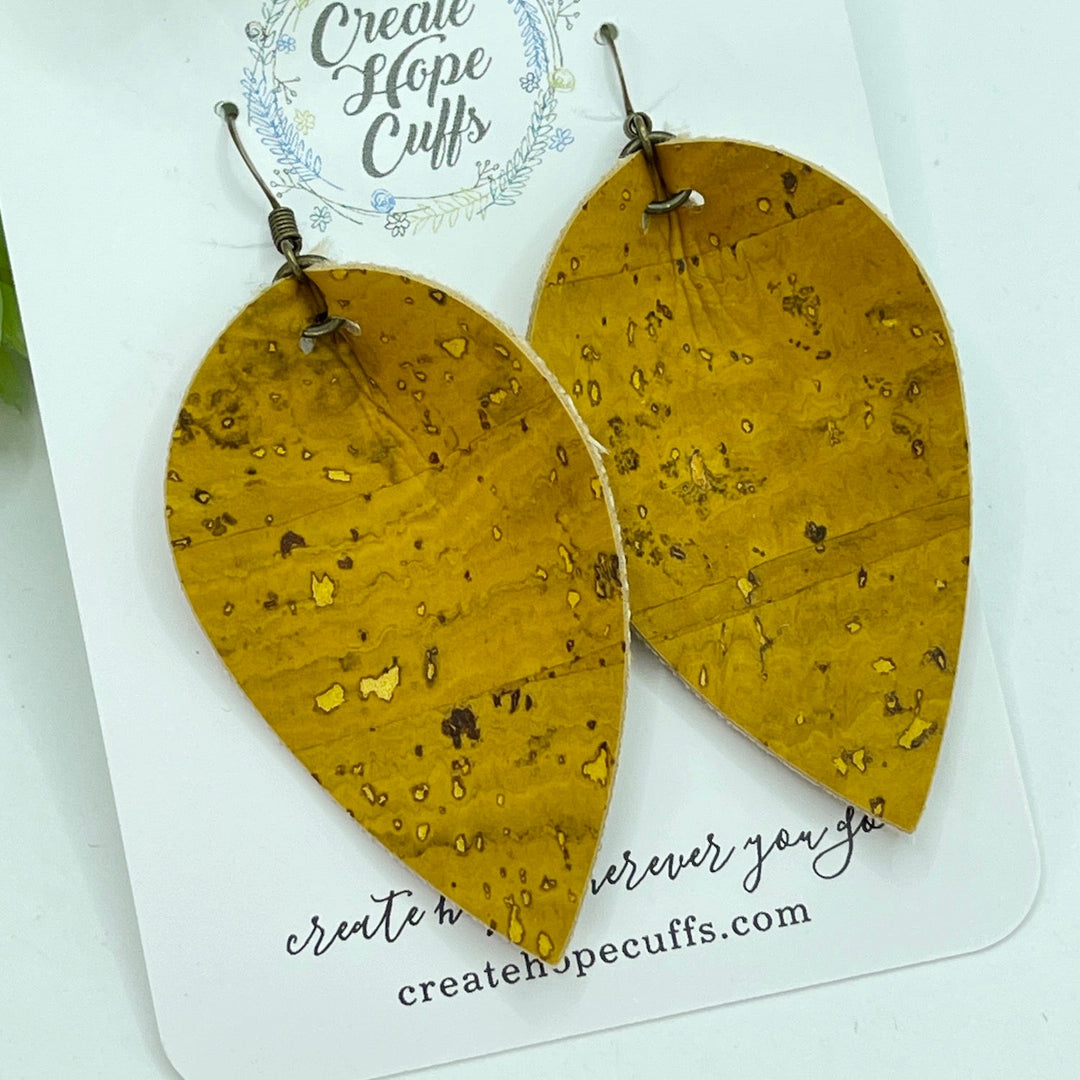 SUNFLOWER | Mustard Cork | Skinny Bracelet | Adjustable Skinny Bracelets Create Hope Cuffs