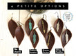 (Wholesale) Natural Brown Leather Boho Petal Earrings | 2 Sizes | Choose your Charm | Oil Diffusers