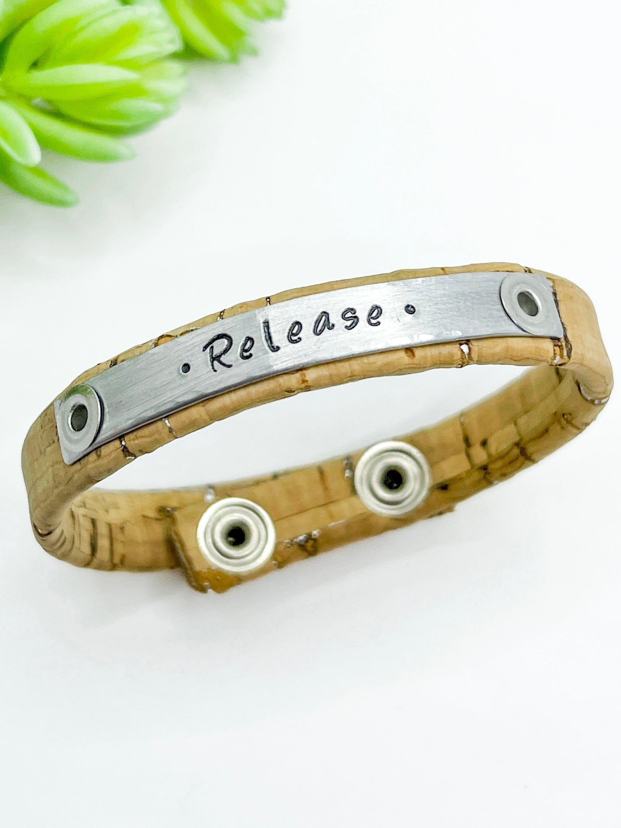2024 WORD OF THE YEAR Cork Bracelet | Vegan ECO friendly | Womens | adjustable Skinny Bracelets Create Hope Cuffs 
