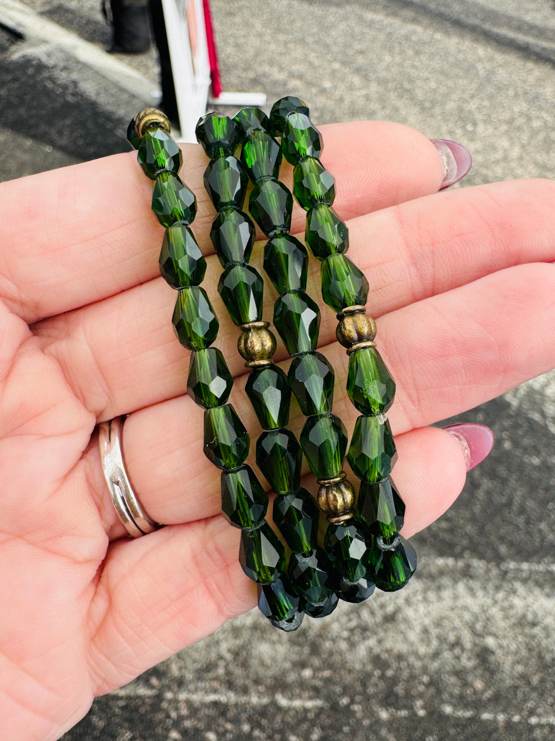 Faceted Crystal Beads | 7 COLORS | Glass Bead Bracelets | 6mm Beads | Women