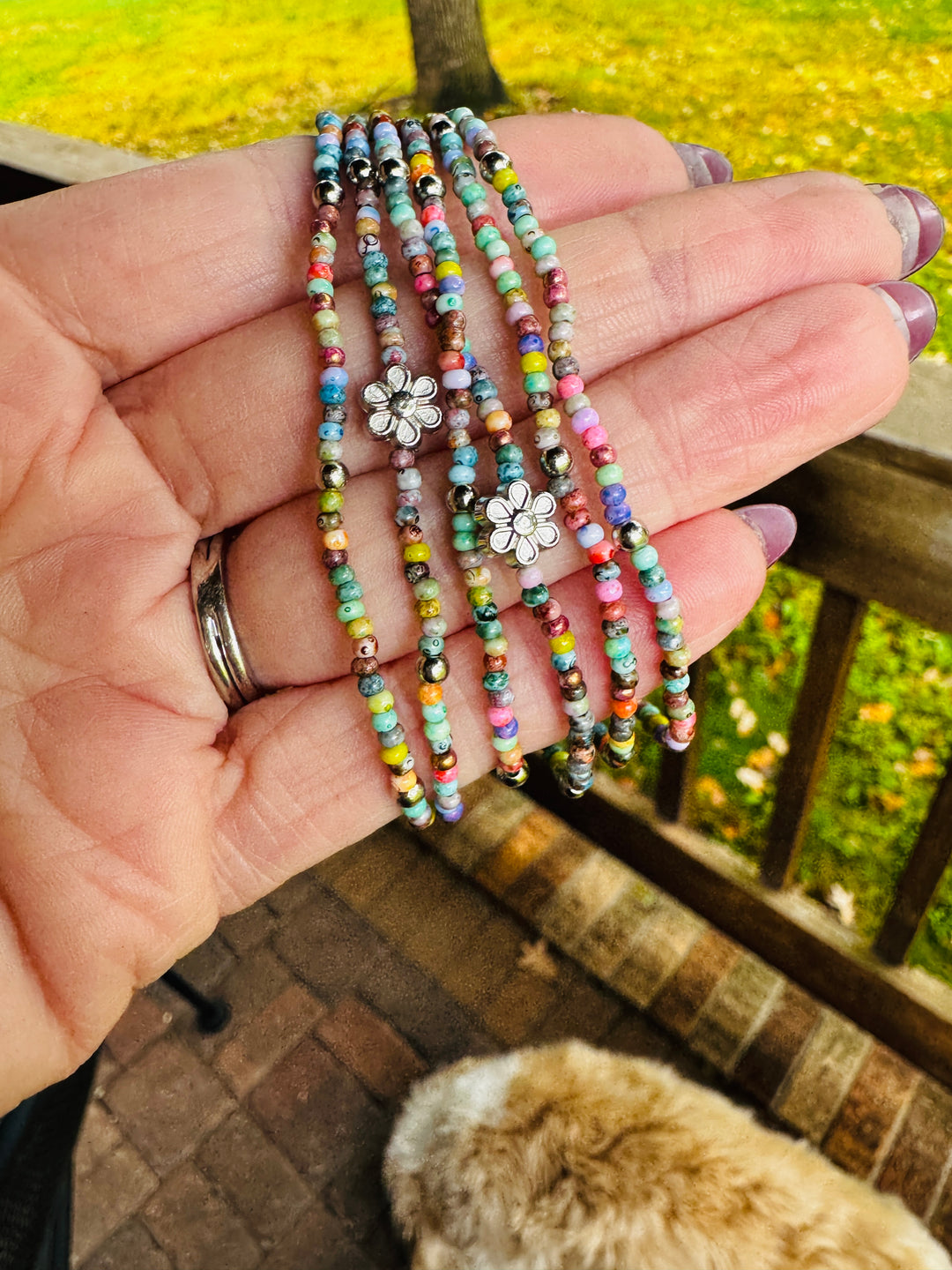 Pastel Rainbow | Tiny Seed Bead Bracelets | 2mm Beads | Women