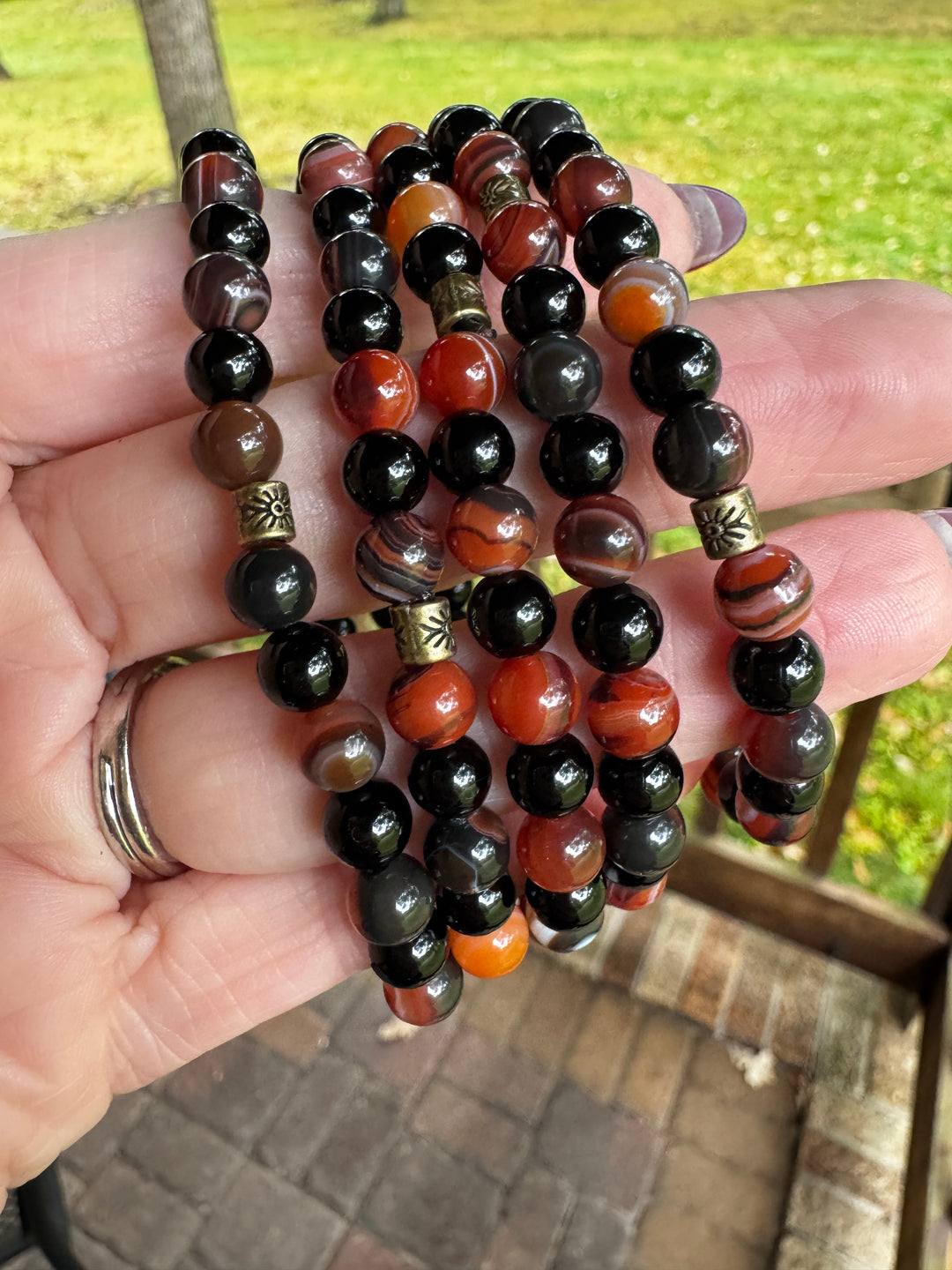 October Sky | Gemstone Bead Bracelets | 6mm Beads | Women