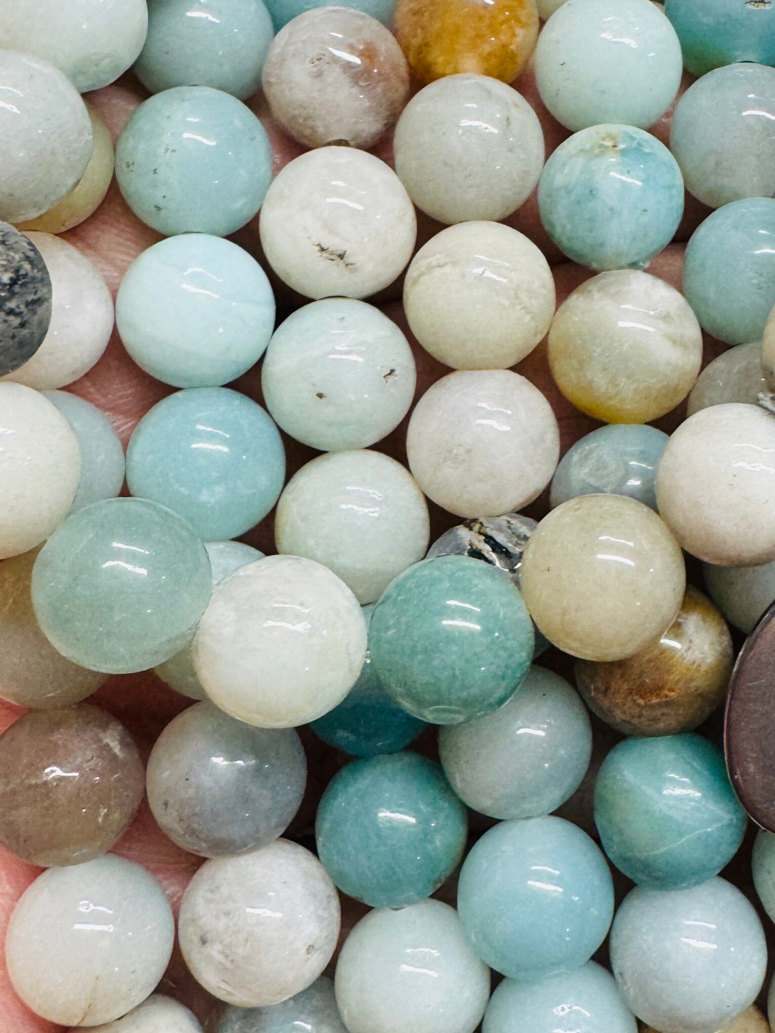 Amazonite Mint SHINE Bead Bracelet | 8mm | Natural Stone | Women