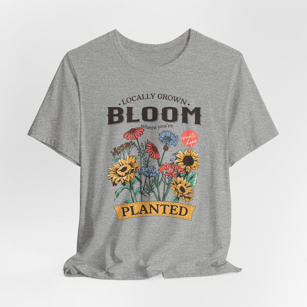 BLOOM | Womens Short Sleeve Bella Tee | 6 colors | S-4XL | Hope Swag T-Shirt Printify 