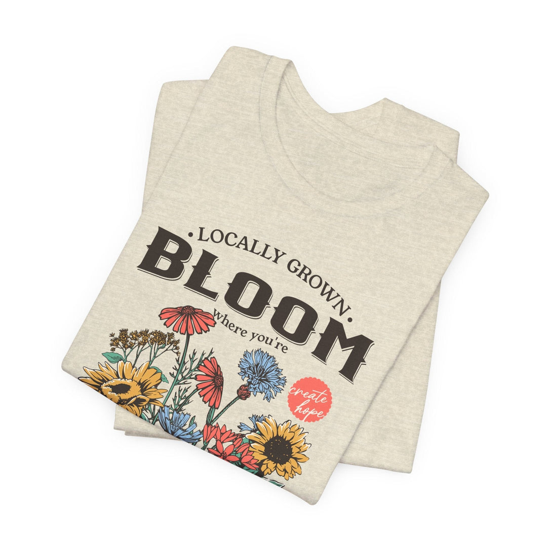 BLOOM | Womens Short Sleeve Bella Tee | 6 colors | S-4XL | Hope Swag T-Shirt Printify 