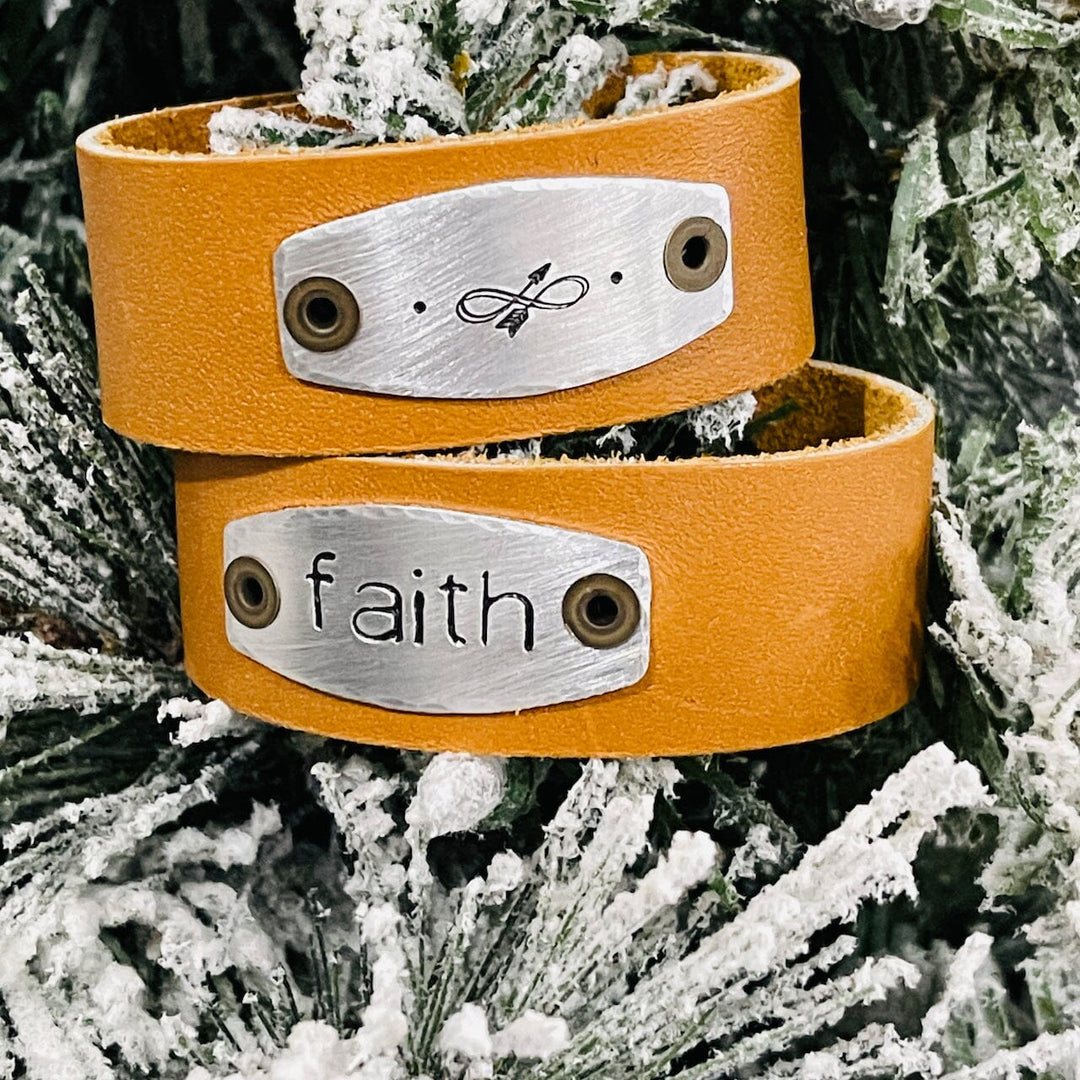Camel Tan | 2 OPTIONS | Wide Leather OOAK | One of A Kind | Upcycled Cuff | Adjustable | Women Leather Cuff Create Hope Cuffs Choose Your Style 