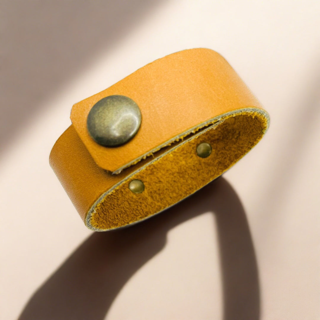Camel Tan | 3 OPTIONS | Wide Leather OOAK | One of A Kind | Upcycled Cuff | Adjustable | Women Leather Cuff Create Hope Cuffs 