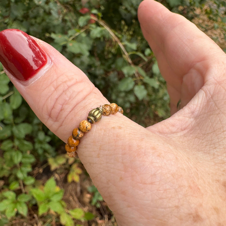 Gem RiNGs | 12 Beaded Options | Gemstone Finger and Toe Rings | 3mm Stone | Women Bracelets Create Hope Cuffs 