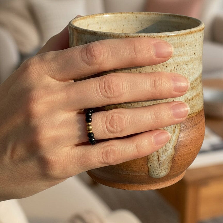 Gem RiNGs | 12 Beaded Options | Gemstone Finger and Toe Rings | 3mm Stone | Women Bracelets Create Hope Cuffs 
