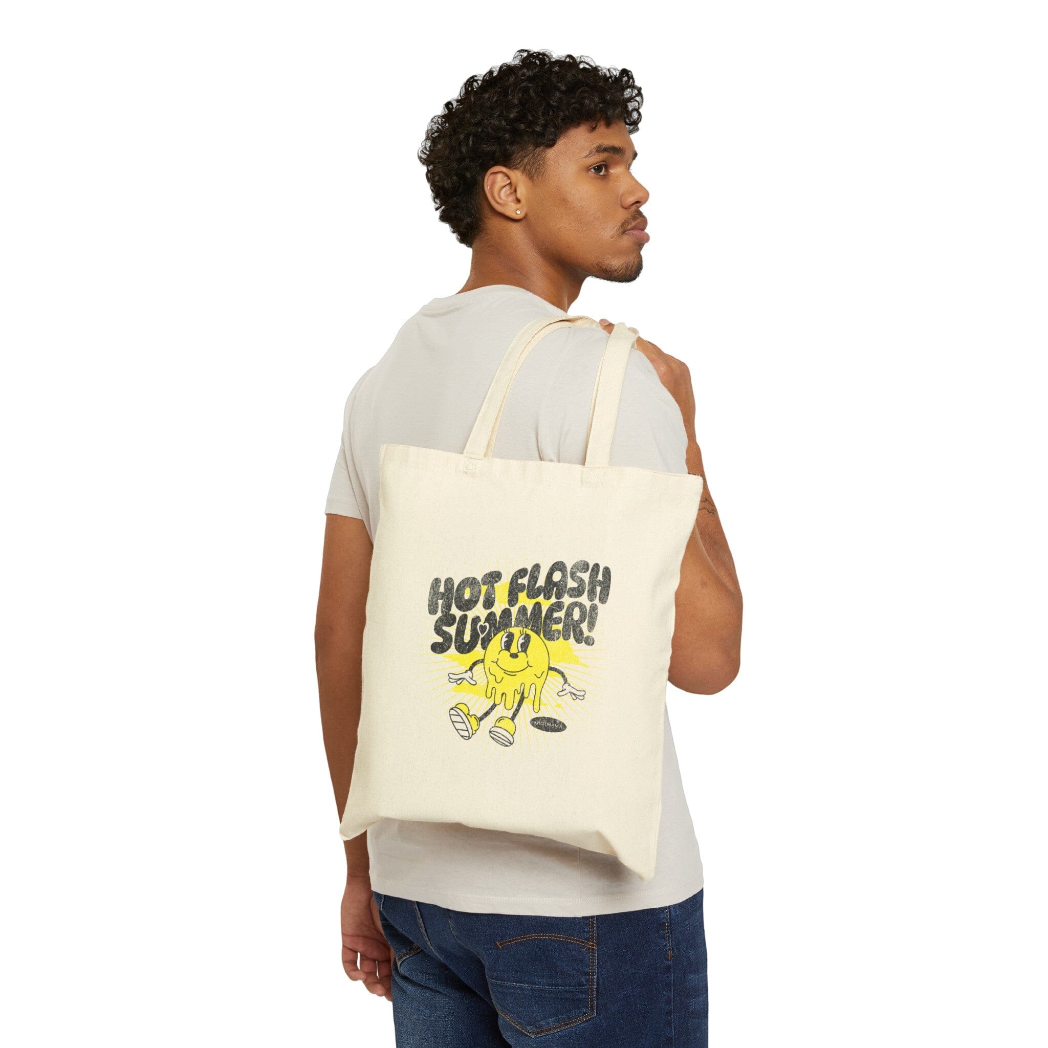 Hot Flash Summer | Cotton Canvas Tote Bag | Large | Hope Swag Bags Printify 