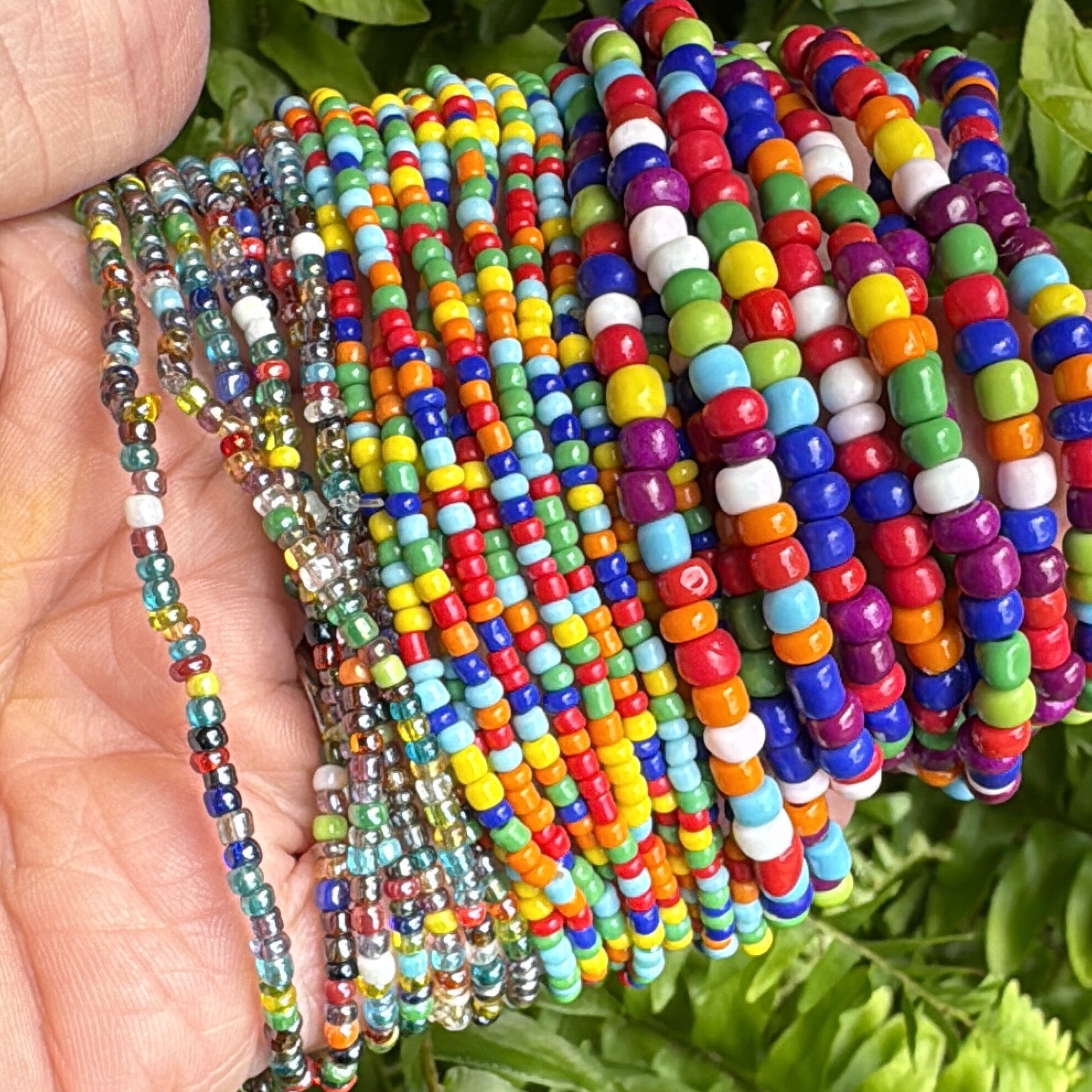 Living in Color 🌈 Collection | Tiny Seed Bead Bracelets | Glass Beads | Unisex Bracelets Create Hope Cuffs 