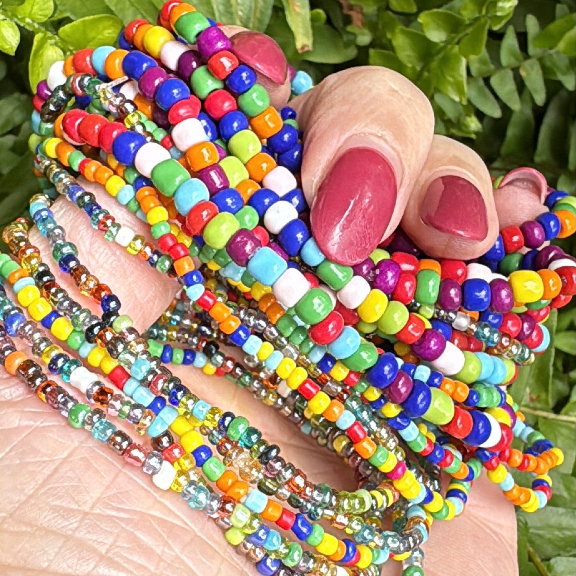Living in Color 🌈 Collection | Tiny Seed Bead Bracelets | Glass Beads | Unisex Bracelets Create Hope Cuffs 