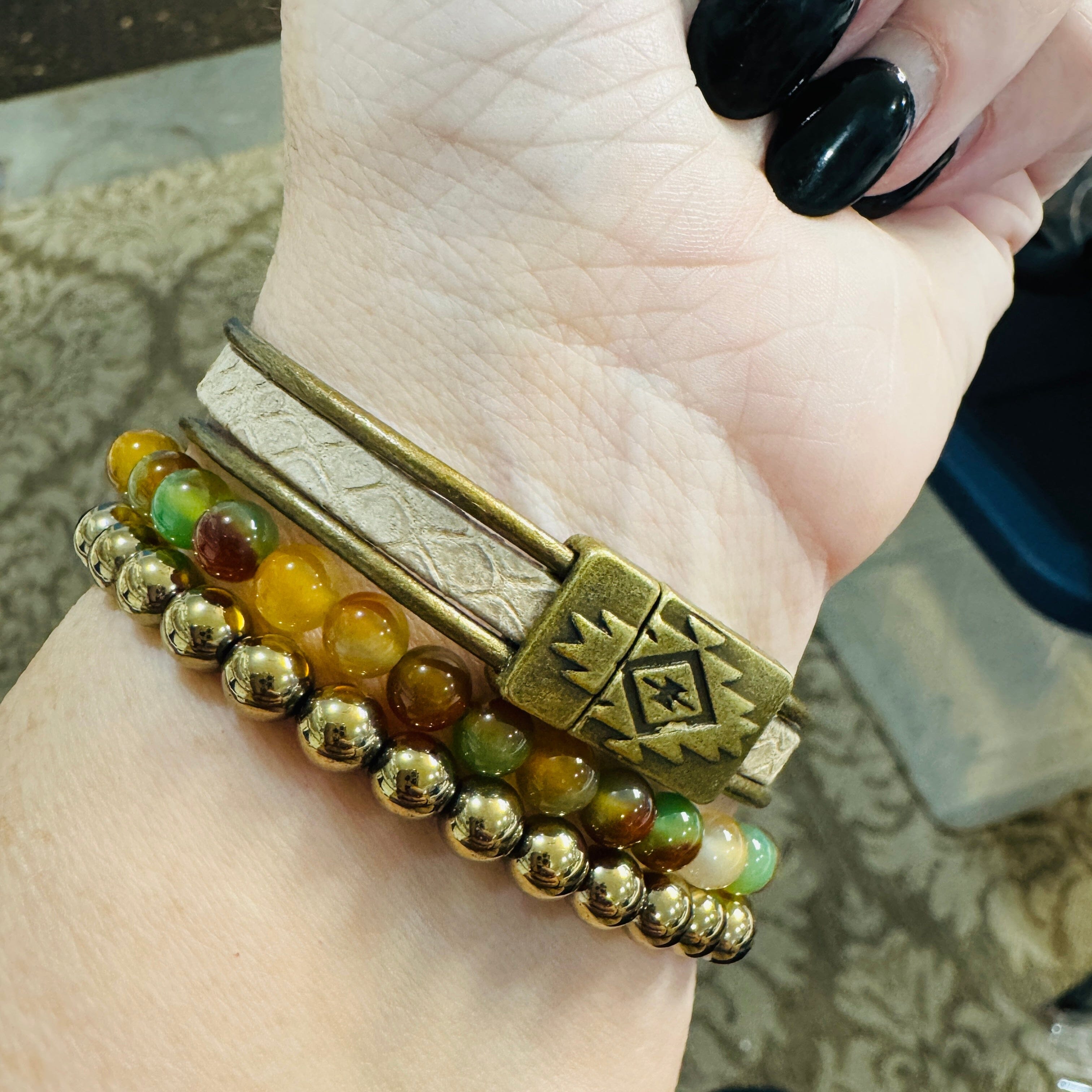 Magnetic Wrap | 3-Strand Bracelet | 6 Color Options | Genuine
