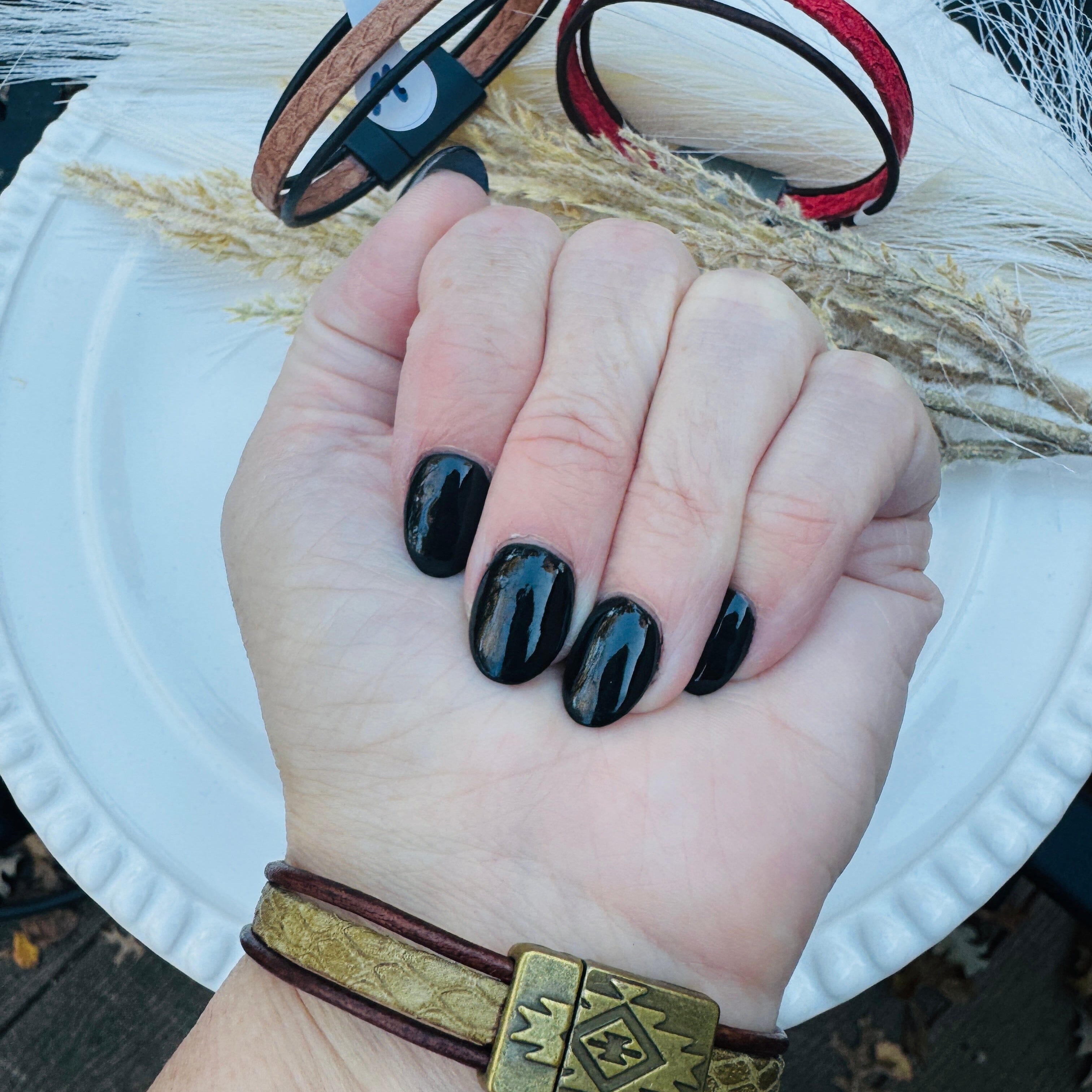 Magnetic Wrap | 5-Strand Bracelet | 6 Color Options | Genuine Leather | Women Create Hope Cuffs 