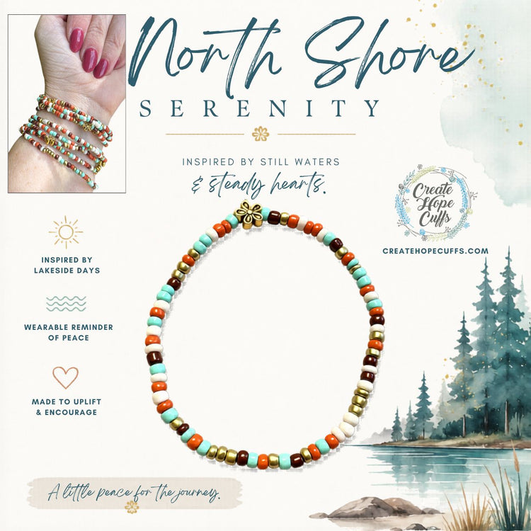 North Shore Serenity | Tiny Seed Bead Bracelets | 4mm Beads | Women Bracelets Create Hope Cuffs 