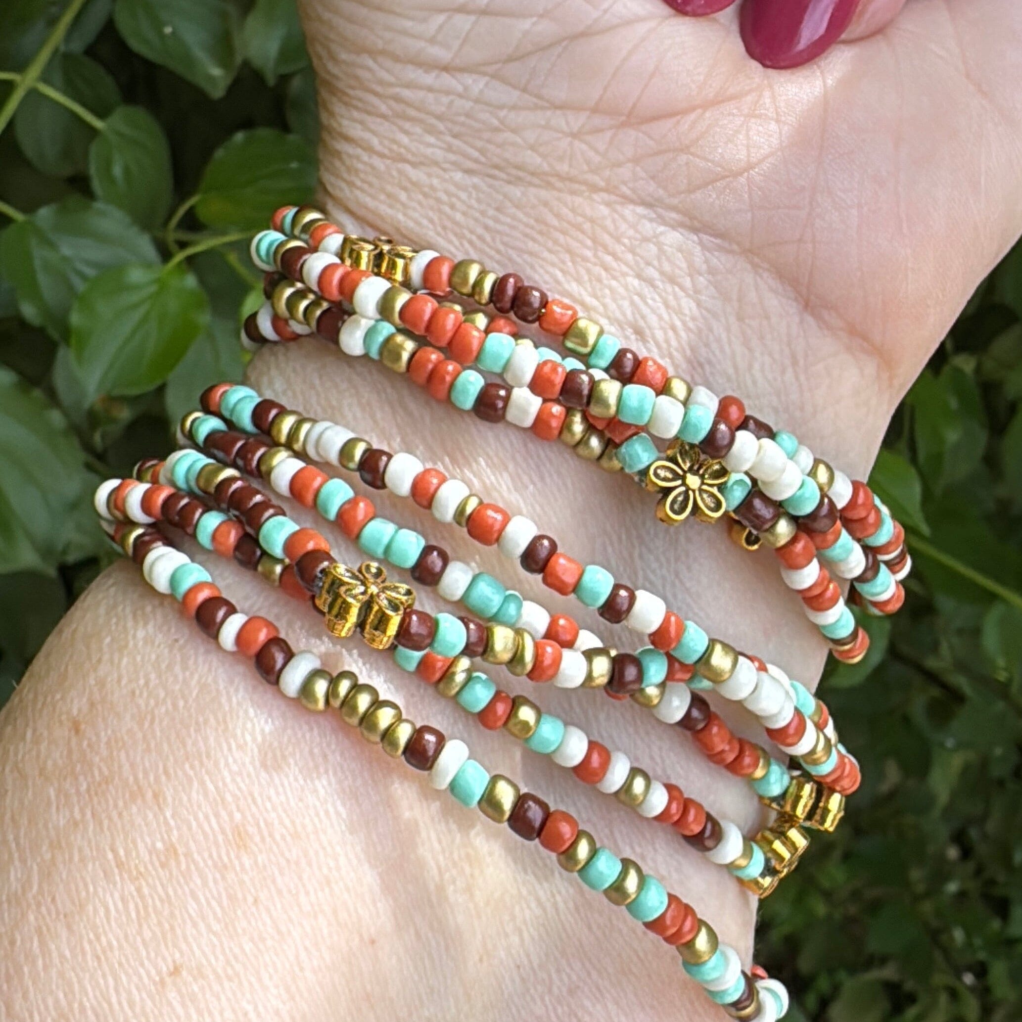 North Shore Serenity | Tiny Seed Bead Bracelets | 4mm Beads | Women Bracelets Create Hope Cuffs 