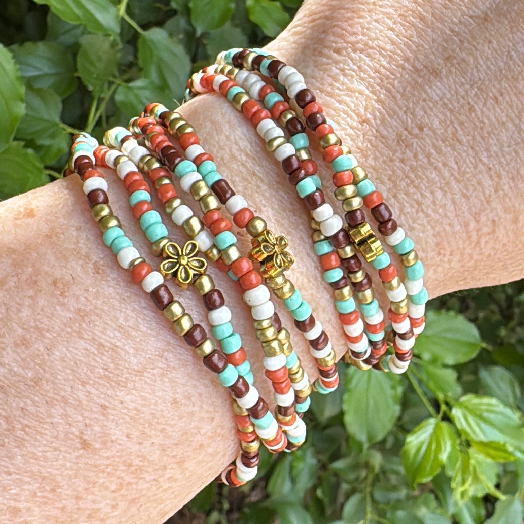North Shore Serenity | Tiny Seed Bead Bracelets | 4mm Beads | Women Bracelets Create Hope Cuffs 