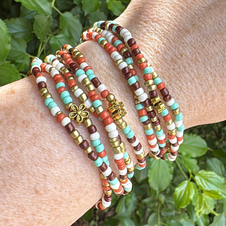 North Shore Serenity | Tiny Seed Bead Bracelets | 4mm Beads | Women Bracelets Create Hope Cuffs 