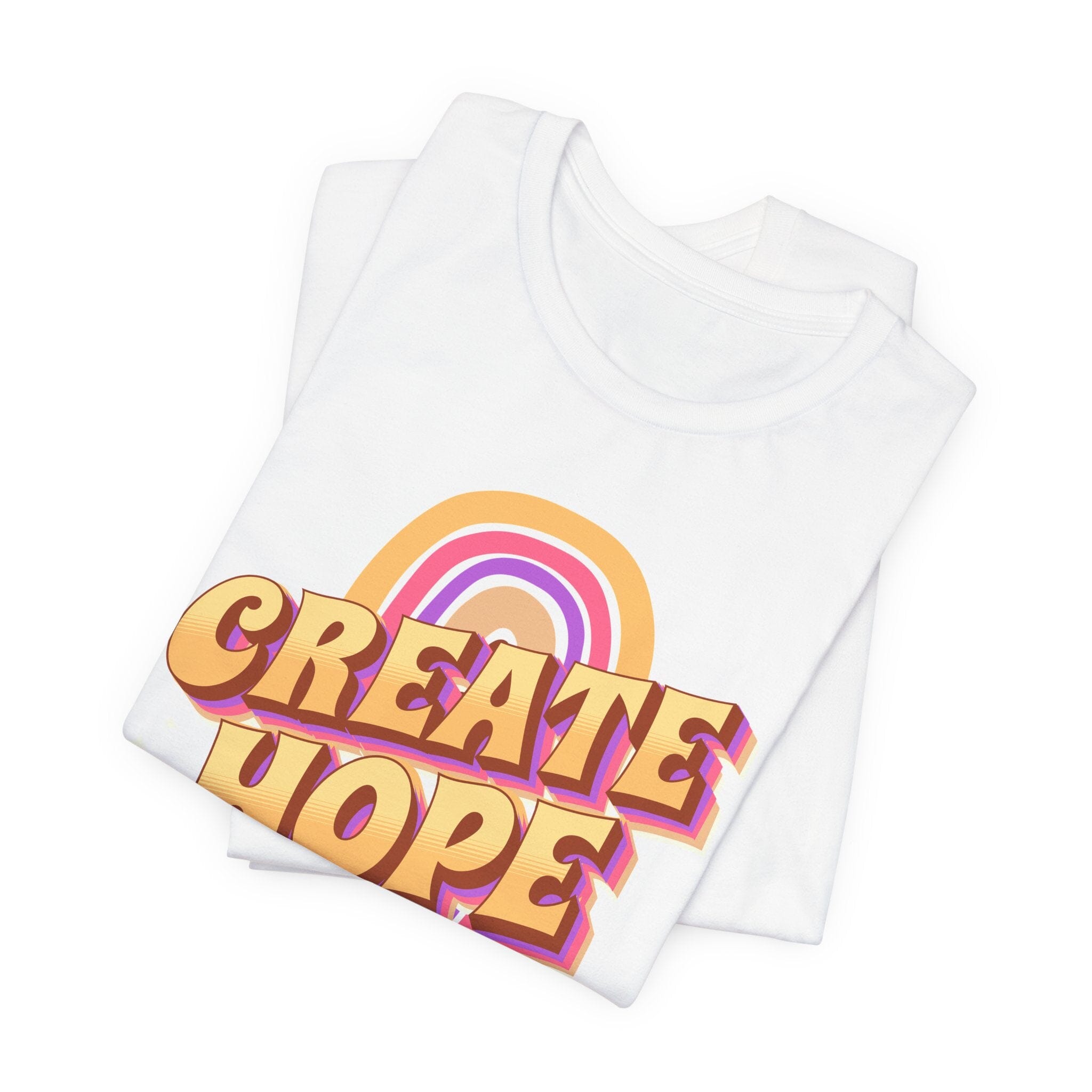Unisex Groovy Create Hope | Womens Short Sleeve Bella Tee | 3 colors | S-3XL | Hope Swag T-Shirt Printify 