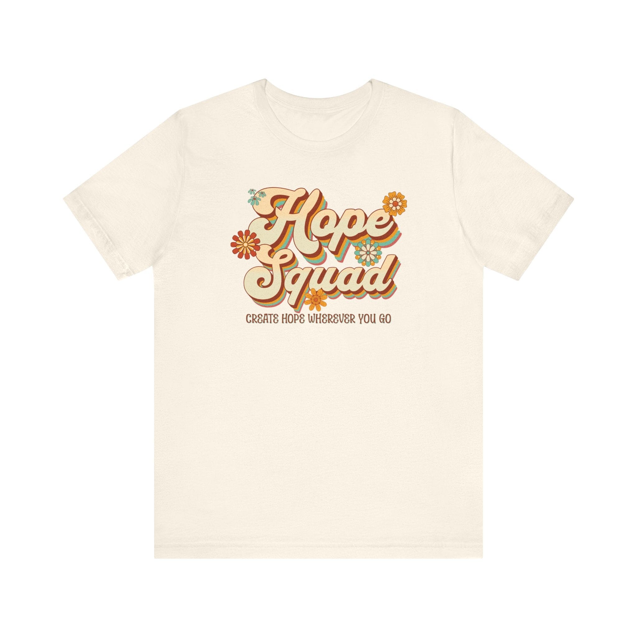 Unisex Hope Squad | Womens Short Sleeve Bella Tee | 4 colors | S-5XL | Hope Swag T-Shirt Printify Natural S 