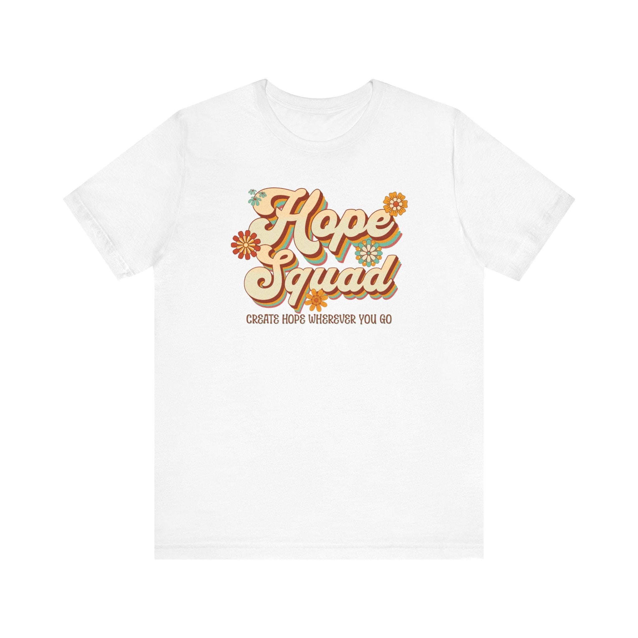 Unisex Hope Squad | Womens Short Sleeve Bella Tee | 4 colors | S-5XL | Hope Swag T-Shirt Printify White S 