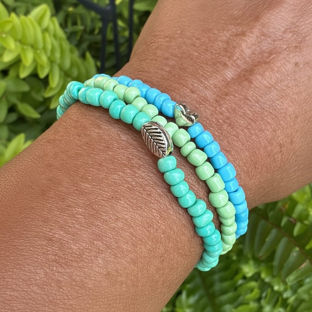 Vintage Sunsets Collection | Tiny Seed Bead Bracelets | 4mm Beads | Women Bracelets Create Hope Cuffs 