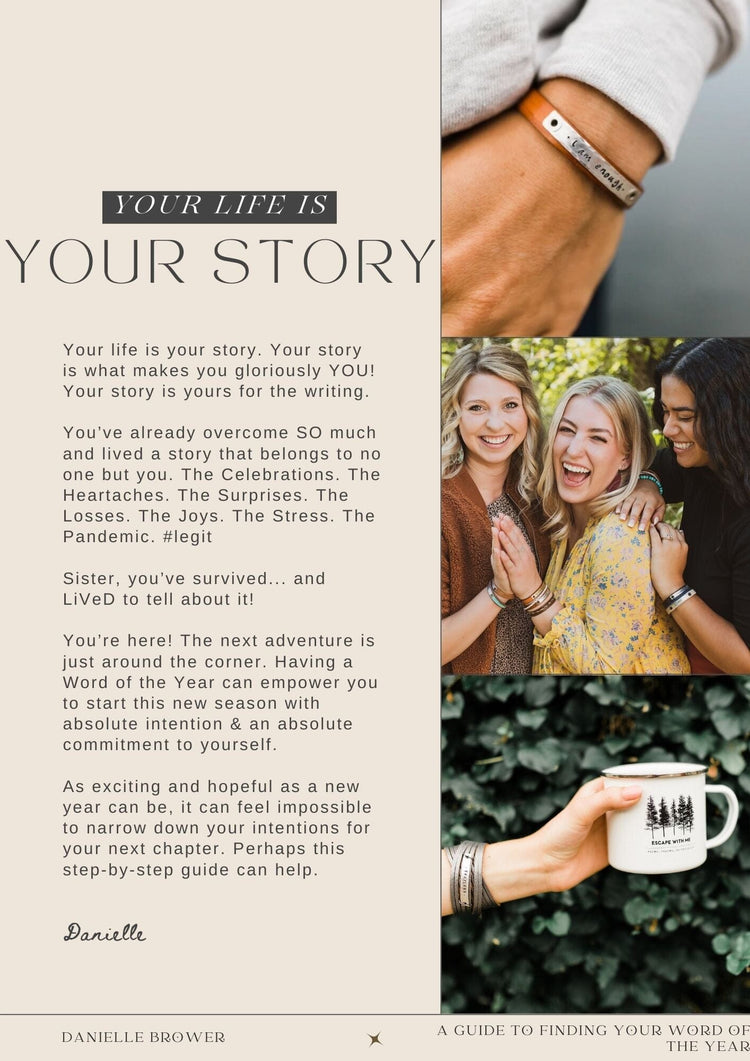 2023 WORD OF THE YEAR MiNi Wrap Leather Bracelet | Personalized | Adjustable Leather Wrap Create Hope Cuffs 
