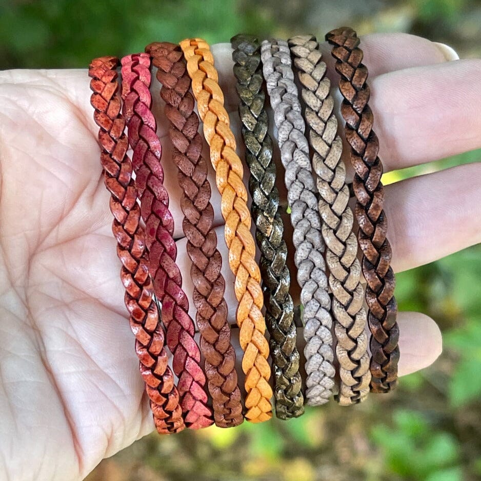 Braided Bracelet How To Make Leather Cord Bracelets Making Leather