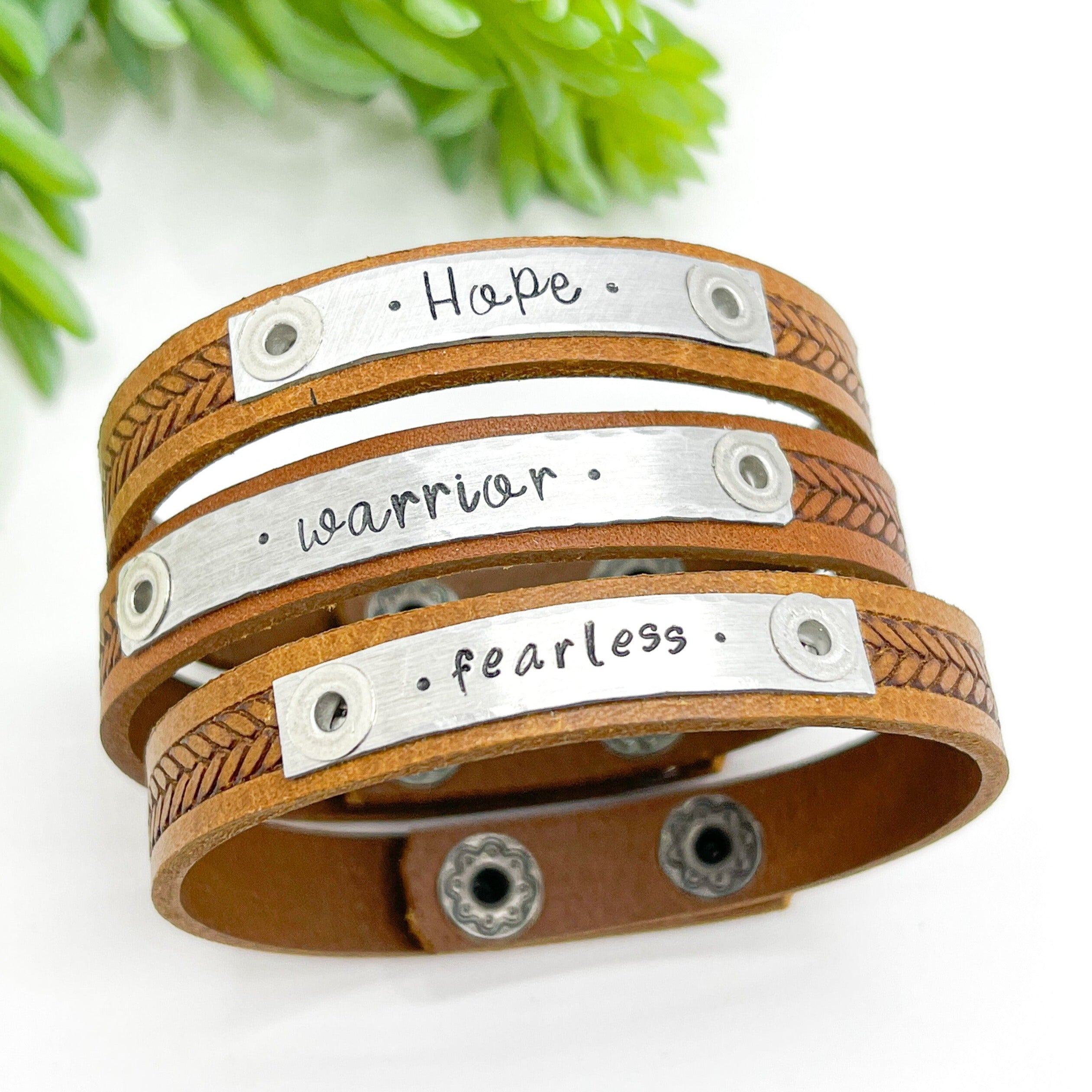 Fearless sales leather bracelet