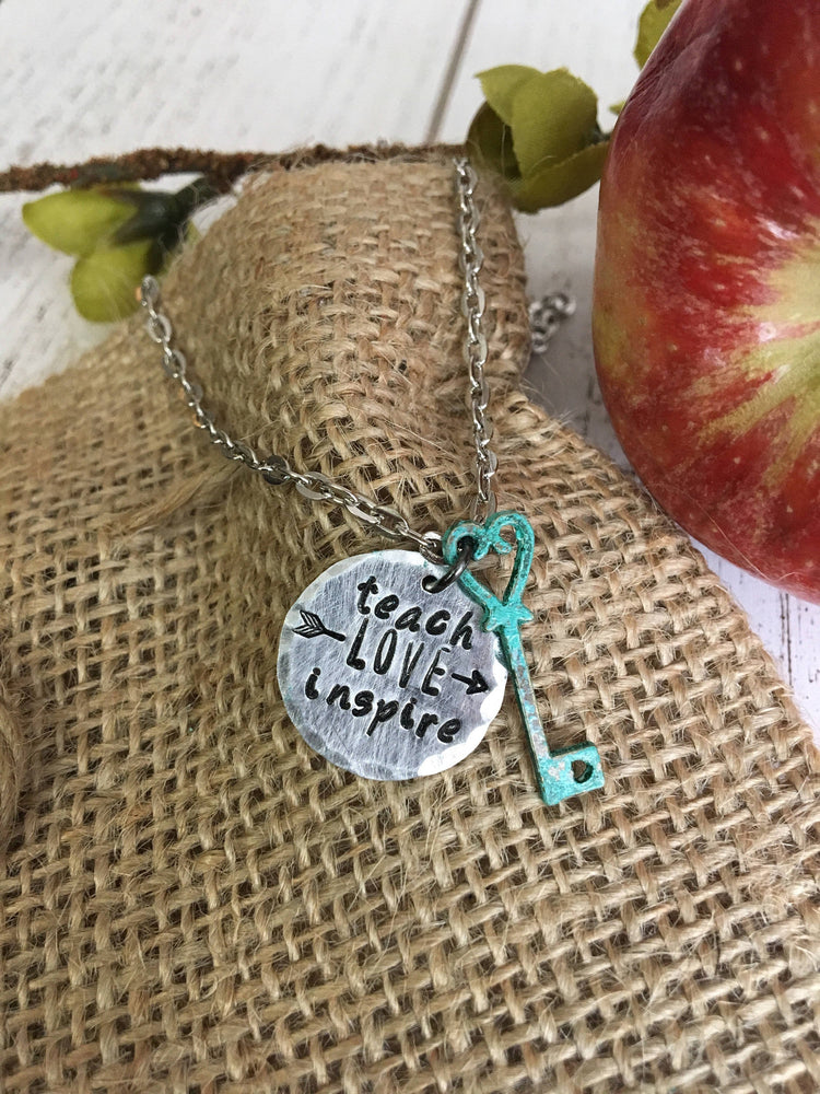 Gift for Teacher, Grammar Police, Their They're There Silver Necklace Key, 24" or 30" chain length, gift boxed Vintage Necklace Create Hope Cuffs 