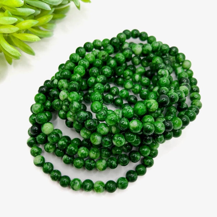 Jade Green Gemstone | Bead Bracelets | 6mm Stone | Women Bracelets Create Hope Cuffs 