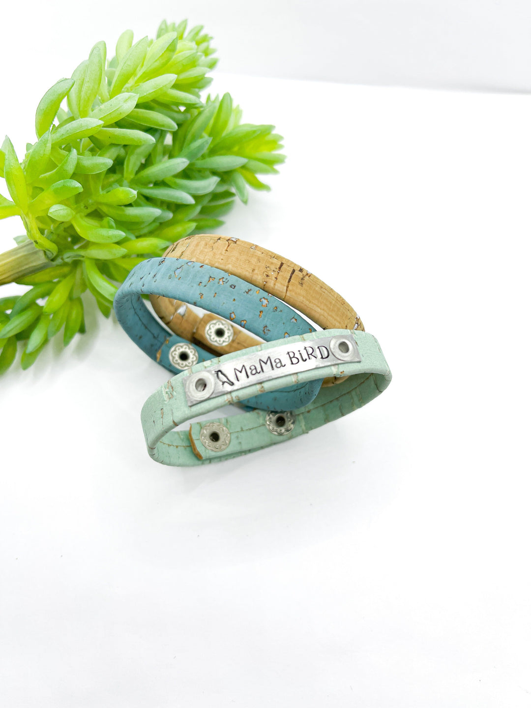 MAMA BIRD| 3 Cork Options | Skinny Bracelet | Adjustable Skinny Bracelets Create Hope Cuffs 