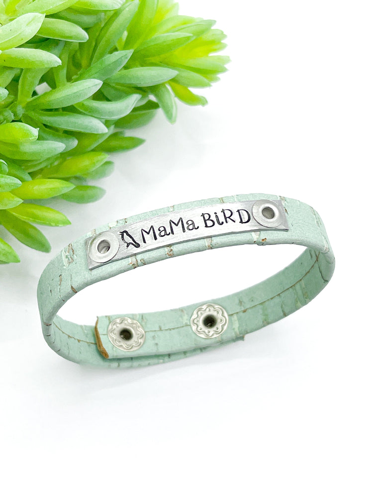 MAMA BIRD| 3 Cork Options | Skinny Bracelet | Adjustable Skinny Bracelets Create Hope Cuffs 
