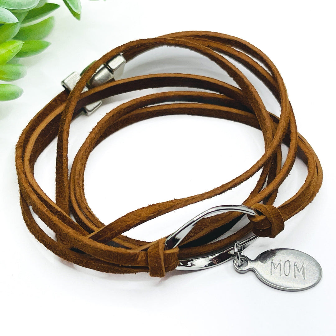 New Pendant Wraps | CHOOSE YOUR CHARM | Leather Wrap Bracelet | Women | Magnetic Leather Wrap Create Hope Cuffs 