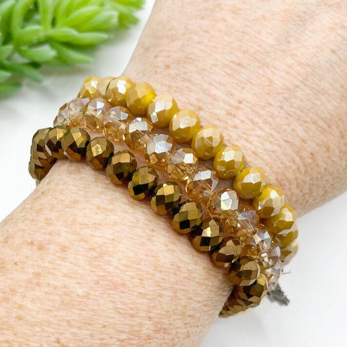 Faceted bead bracelet online
