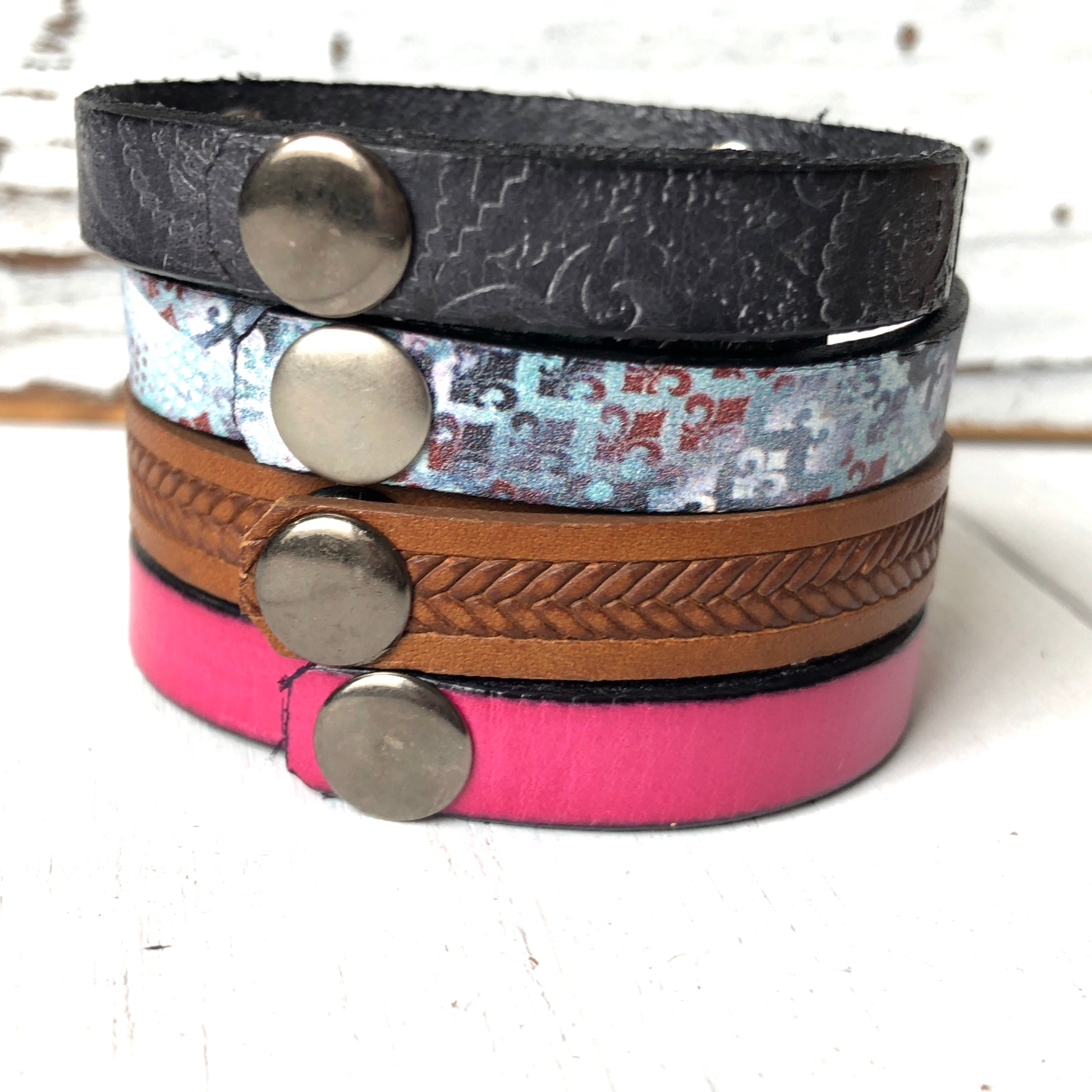 (Wholesale) BUNDLE - 15 BEST SELLERS, save $29 Leather Wrap Create Hope Cuffs 