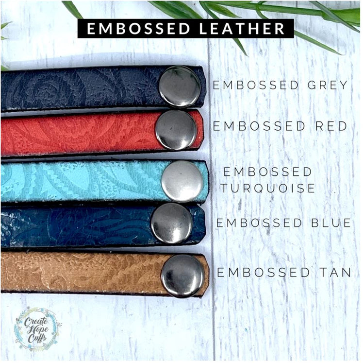 (Wholesale) BUNDLE: COURAGEOUS Skinny Leather Bracelet, 20+ color options Skinny Bracelets Create Hope Cuffs 
