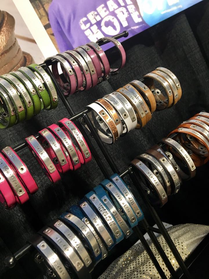 (Wholesale) BUNDLE: COURAGEOUS Skinny Leather Bracelet, 20+ color options Skinny Bracelets Create Hope Cuffs 