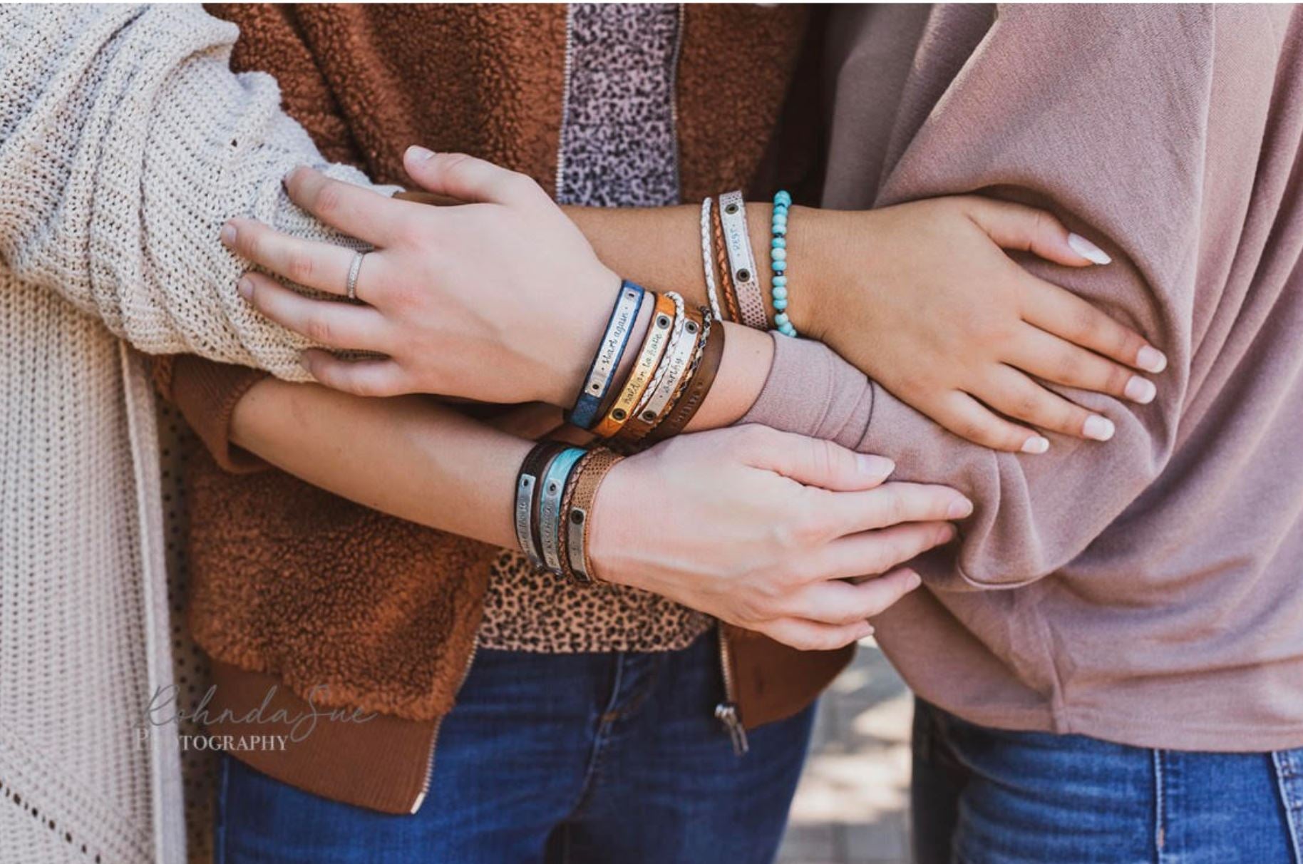 (Wholesale) Bundles: October - TAP THIS TITLE TO CHOOSE YOUR BUNDLE! Leather Wrap Create Hope Cuffs 