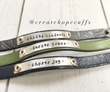 (Wholesale) CHOOSE Skinny Leather Bracelet | 5 Phrases | Women Teens | adjustable