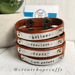(Wholesale) Cinnamon Skinny Leather | Womens Bracelet | adjustable