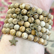 (Wholesale) Earthy Starfish Jasper | Gemstone Bead Bracelets | 8mm Stone | Women
