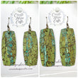 (Wholesale) Fennel Green Bar Cork Earrings | Stacked | Hypoallergenic | Women