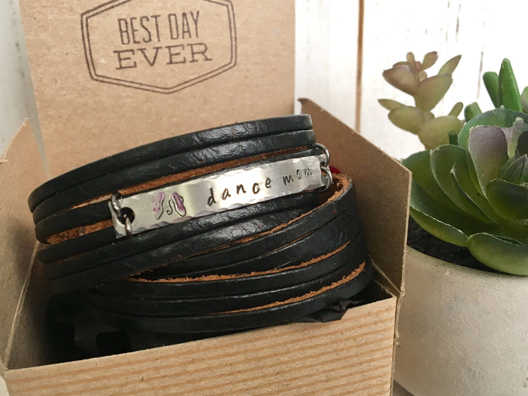 (Wholesale) I 🖤 SPORTS Mom Leather | 6 sports | Wrap Bracelet | adjustable Leather Wrap Create Hope Cuffs 
