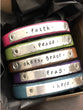 (Wholesale) Skinny Empowerment Leather | Womens Teens Bracelet | 12 colors | adjustable