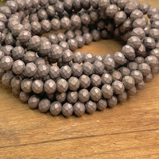 (Wholesale) Stackable 6mm Crystal | Bead Bracelets | 6 Options | Women Bracelets Create Hope Cuffs Muted Bronze 