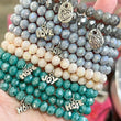 (Wholesale) Stackable Crystal Bead Stretchy Bracelets | 8mm Crystal | 4 Colors
