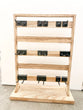 (Wholesale) Wooden Brand Display, Two Sided, Adjustable Hooks